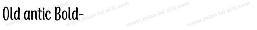 Old antic Bold字体转换